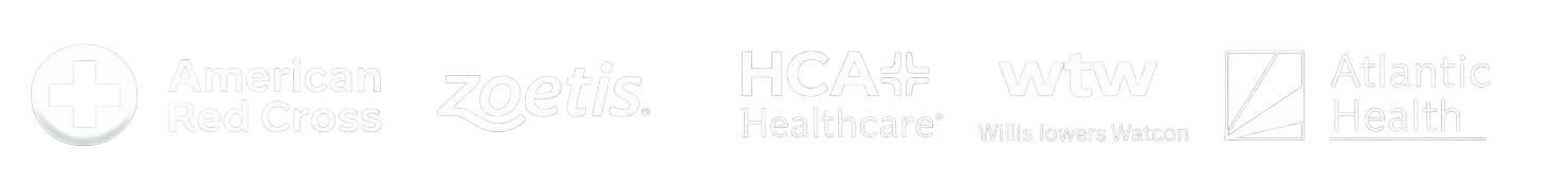 American Red Cross, Zoetis, HCA Healthcare, Willis Towers Watson, Atlantic Health